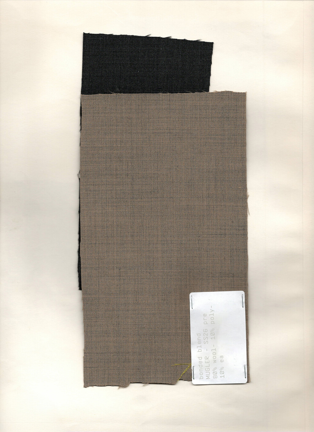 Mugler Spring-Summer 2026 - Bonded blend wool/polyester - © Alexandra Saby